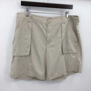 Ruff Hewn Ripstop Cargo Shorts Womens 16 Khaki Gorpcore Hiking Safari Minimalist